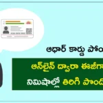 Aadhaar Card Lost Recovery