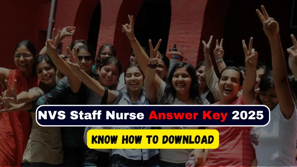 NVS Staff Nurse Answer Key 2025