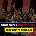 NVS Staff Nurse Answer Key 2025