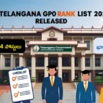 Telangana GPO Rank List 2025