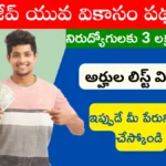 Rajiv Yuva Vikasam Beneficiary List 2025